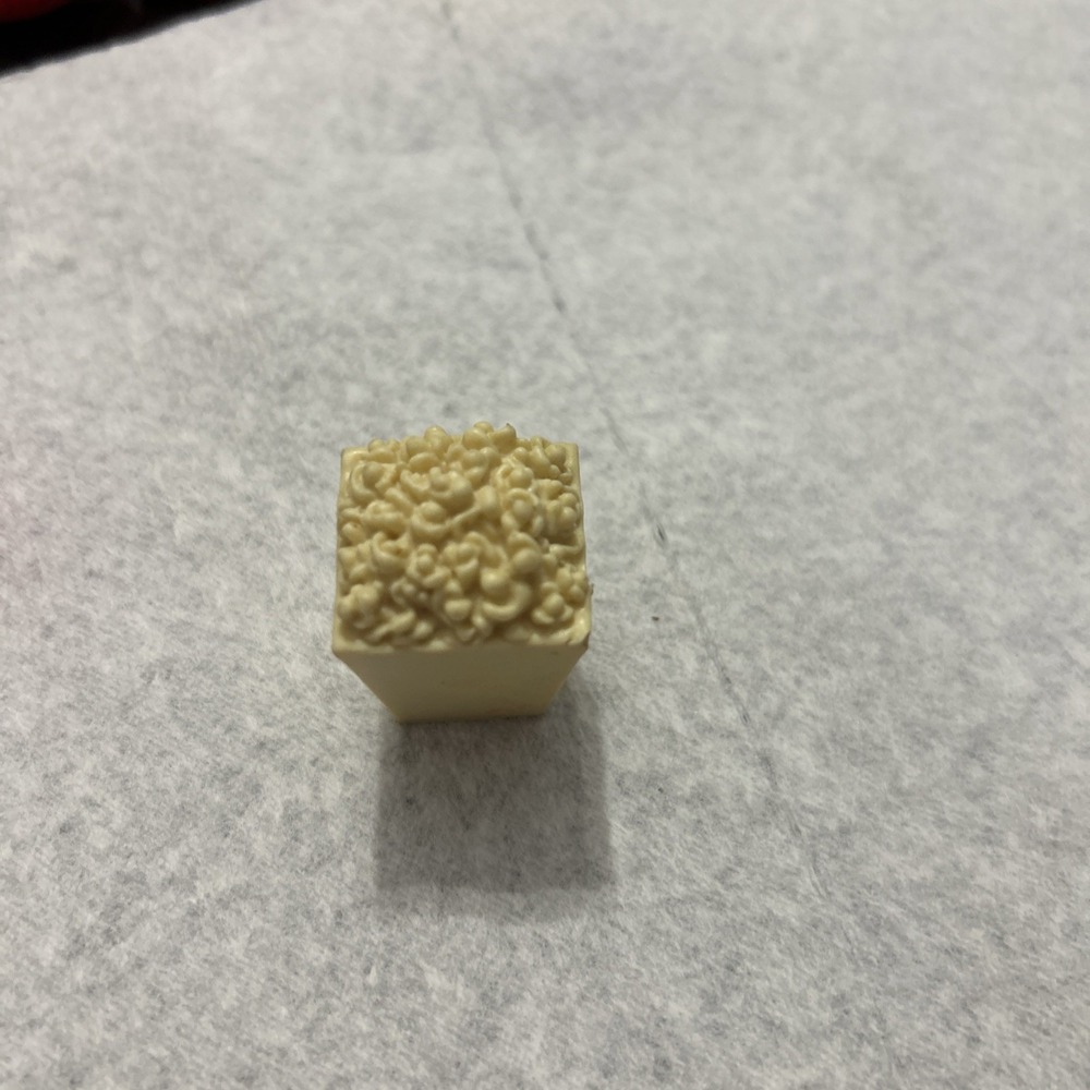Miniature MYSCENE Tan POPCORN CUP Used MATTEL piece UNIQUE plastic Dollhouse